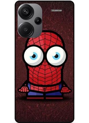 Чехол силиконовый бампер для xiaomi redmi note 13 pro plus 5g с рисунком миньон человек паук spider man