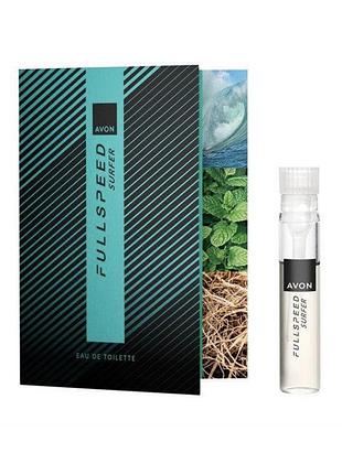 Листівка із пробним зразком avon full speed surfer - листівка з пробним зразком 0.6 мл