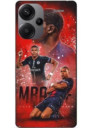 Чехол силиконовый бампер для xiaomi redmi note 13 pro plus 5g с рисунком мбаппе psg mbappe