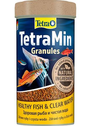 Корм tetra min granules для аквариумных рыбок гранулы 100 г/ 250 мл
