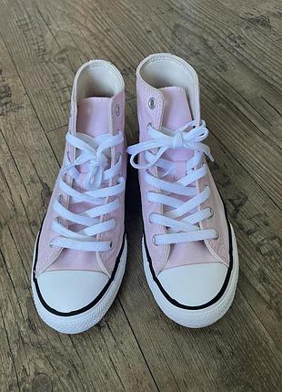 Кеди рожеві converse all star, 35 розмір, 21,5 см