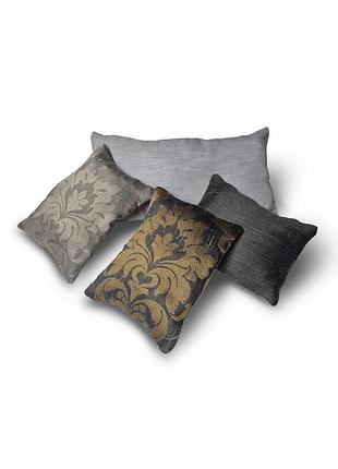 Комплект декоративных подушек firanka damask жакард 45х24см 1шт, 26х20см 3шт разноцветные (п_0864)