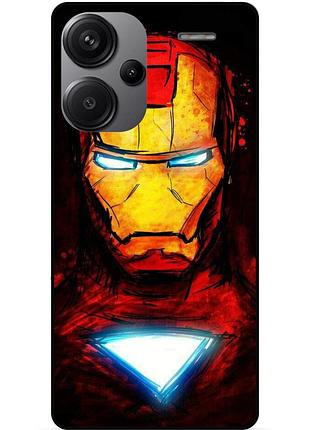 Силіконовий бампер чохол для xiaomi redmi note 13 pro plus 5g з малюнком marvel марвел залізна людина iron man