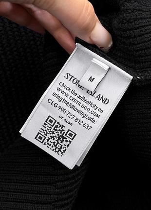 Гольф мужской stone island черный 8
