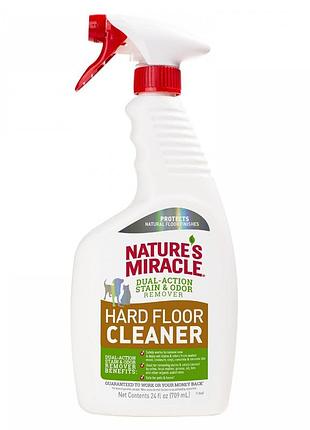 Средство 8in1 nature s miracle hard floor cleaner dual action stain and odor remover для устранения пятен и запахов для всех видов