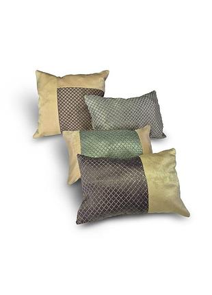 Комплект декоративных подушек firanka geometric 32х20см 2шт, 33х22см 1шт, 32х30см 1шт разноцветные (п_0838)