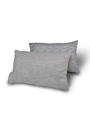 Комплект декоративных подушек firanka geometric 50х31см 2шт серый с бежевым (п_0876)