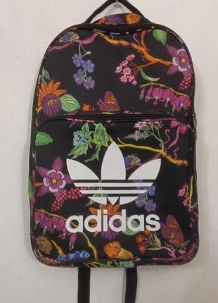 Рюкзак объемный. adidas в квіти.