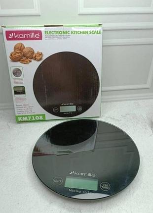 Весы кухонные kamille km-7108 до 5 кг черный