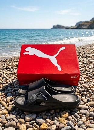 Мужские шлепанцы puma/черные сланцы пума