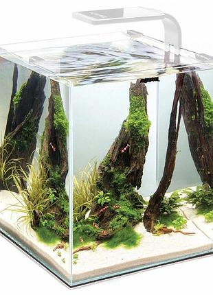 Аквариум aquael shrimp set smart для креветок прямой белый 19 л