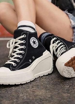 Converse chuck 70 de luxe wedge – стильні кеди на платформі