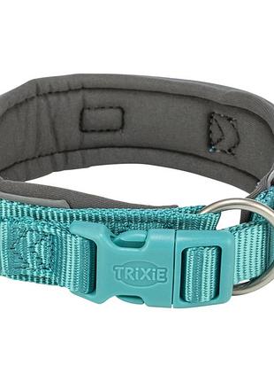 Нашийник trixie premium для собак екстраширокий l–xl 53–62 см 50 мм аква-графіт