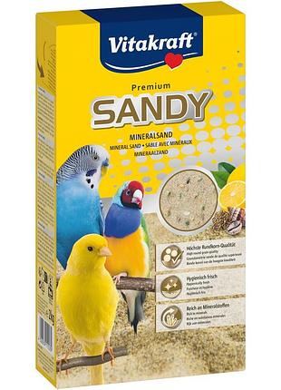 Наполнитель vitakraft sandy mineralsand для клиток птиц песок 2 кг