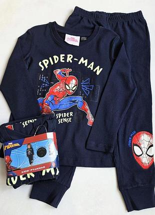 Дитяча піжама з довгим рукавом marvel spider-man 122-128 см для хлопчиків