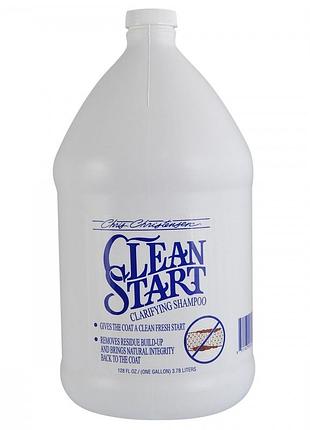 Шампунь chris christensen clean start для собак и котов для ухода за шерстью 3,8 л
