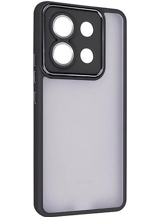 Чохол fiji lens для xiaomi redmi note 13 pro бампер матовий з захистом блока камер black