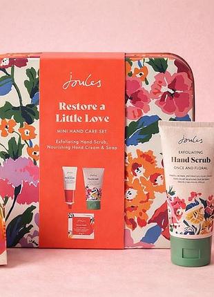 Набір для догляду за руками joules restore a little love (скраб + крем + мило)