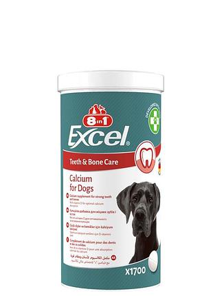 Витамины 8in1 excel calcium для щенков и взрослых собак для зубов и костей кальций 1700 шт