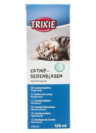 Мильні бульбашки trixie для котів з котячою м ятою 120 мл