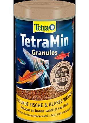Корм tetra min granules для аквариумных рыбок гранулы 200 г/ 500 мл