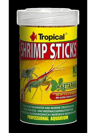 Корм tropical shrimp sticks для креветок и раков палочки 55 г/ 100 мл