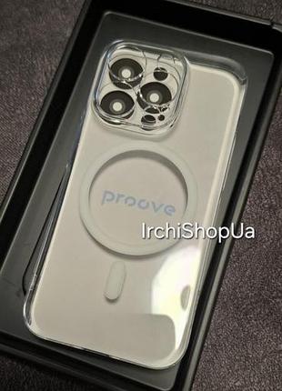 Прозрачный crystal case чехол с magsafe iphone 14pro от proove
