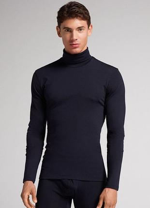 Мужская водолазка intimissimi из шерсти мериноса, новая. xl