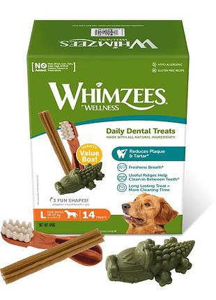 Лакомство whimzees variety value box д/собак набор variety value l 14 шт