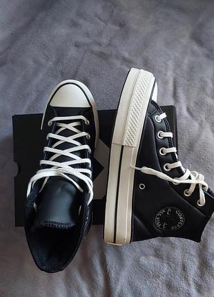Кеды женские converse chuck taylor all star lift 38 черные
