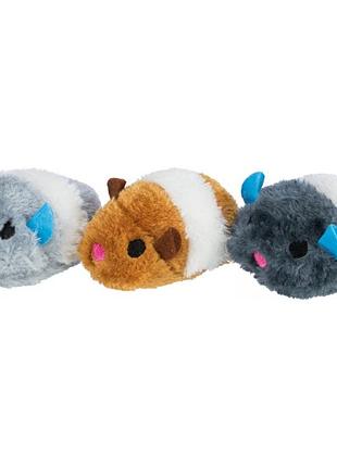 Игрушка trixie wriggle для котов мышка вибрирующая плюш 8 см