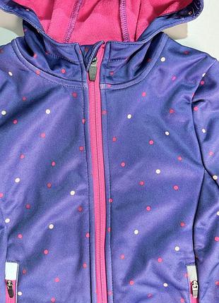 Куртка на девочку софтшелл/softshell lupilu на 3-4 года на орыст 98-104 см 2