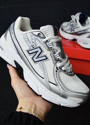 New balance 740 white gray белые с серым кроссовки женскиеee 320 беленс баланс кроссовки кроссовки