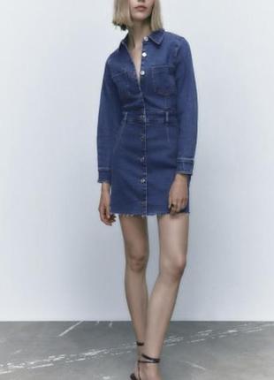 Джинсова сукня zara