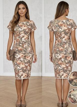 Елегантне бавовняне floral midi плаття "made in italy"