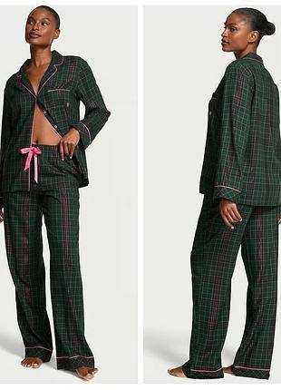 Фланелевая пижама victorias secret. оригинал. новая. regular м