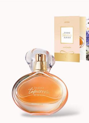 Tomorrow avon 50 ml. та листівка з пробним зразком.парфумна вода томоров від ейвон