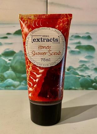 🇬🇧 real extracts медовий 🍯 скраб для тіла honey shower scrub