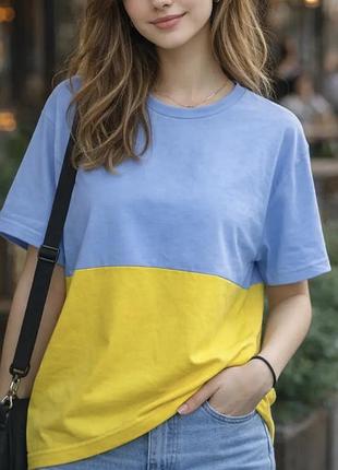 Футболка патріотична жовто-блакитна