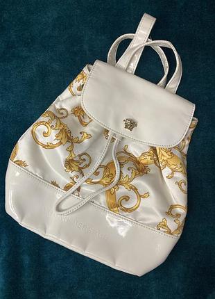 Рюкзак жіночий versace оригінал білий