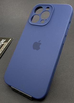 Чохол квадратний silicone case для iphone 13 pro full camera з мікрофіброю закритим низом камерою