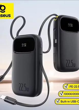Power bank baseus 20000mah, быстрая зарядка 22,5w