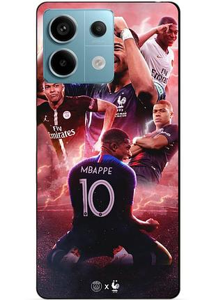 Чехол силиконовый бампер для xiaomi redmi note 13 pro 5g с рисунком килиан мбаппе mbappe