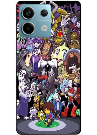 Чехол силиконовый бампер для xiaomi redmi note 13 pro 5g с рисунком undertale андертейл