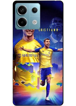 Силіконовий чохол бампер для xiaomi redmi note 13 pro 5g з малюнком роналдо аль наср ronaldo