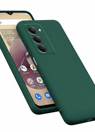 Чехол fiji full soft premium для xiaomi redmi 15 противоударный бампер с микрофиброй dark green