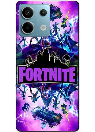 Чехол силиконовый бампер для xiaomi redmi note 13 pro 5g с рисунком fortnite marvel фортнайт марвел