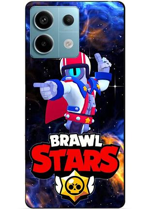 Силіконовий бампер чохол для xiaomi redmi note 13 pro 5g з героим космічний бравл ст'ю