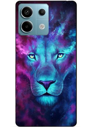 Чехол силиконовый бампер для xiaomi redmi note 13 pro 5g с рисунком космический лев