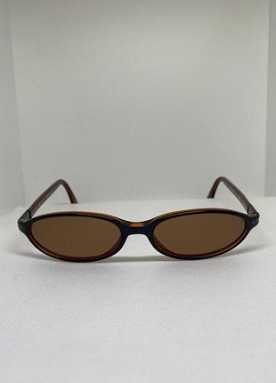 Gucci вінтажні 90 роки сонцезахисні окуляри oval коричневі y2k vintage овальні trinity siren rave techno